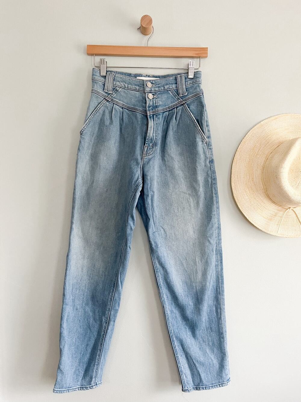 Mother Superior | The Pleated Popular Peg Jeans in Intoxicated | Sz 26